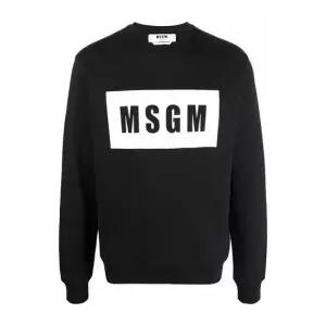 MSGM MUST IT_엠에스지엠 박스 로고 맨투맨 블랙 2000MM523 200001 99