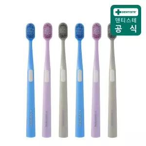신제품 덴티스테 어드밴스드케어 칫솔 6개 색상랜덤 스파이럴모 초미세모 복합구조 슬림와이드헤드