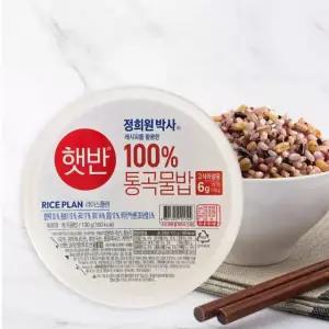햇반 100% 통곡물밥 작은공기 130g, 36개 (저속노화 라이스플랜)