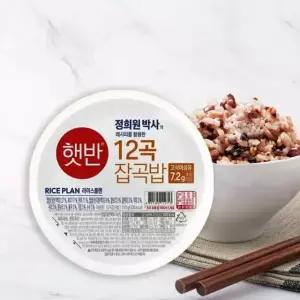 햇반 12곡 잡곡밥 210g, 24개