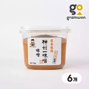 신주일미 적된장 4.5KG(750gX6개) 일본 미소된장 히로미소 장국 원효 업소용 대용량