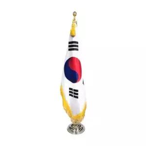 태극기 정기세트 본염 원형받침 90X135cm 국기