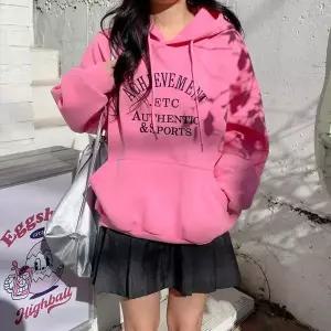 [하프클럽/다잇템]여자 면혼방 박스핏 필기체 크로쉐 후드티