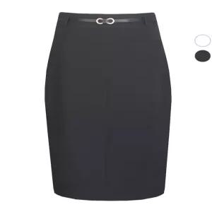 [비비드 시크릿가너]여성 슬림 벨티드 봄가을 정장 미디 스커트