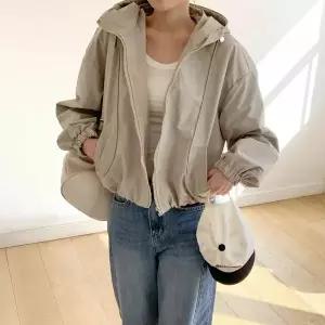 [하프클럽/다잇템]여성 윈드브레이커 탱크 봄가을 후디 일상 점퍼