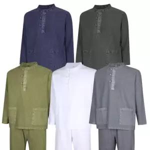 [파파브로] 남성 천연염색 와이드핏 한복 세트 SS-HBA-M1