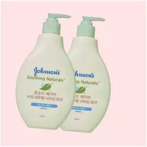 존슨즈 수딩 내추럴 너리싱 로션 400ml x2+(증)베이비오일125ml 4668023
