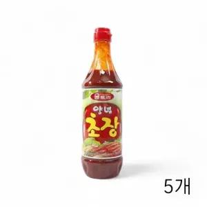 친절한탄씨 WL 움트리 양념 초장 1kg X 5개 회초고추장 무침양념 대용량 식자재 회양념장 맛있는초장