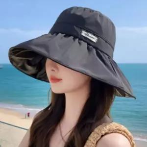 2컬러 와이드챙 모자 여름 여성 버킷햇 벙거지 햇빛차단 데일리룩 모두팜