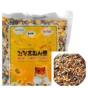 건강혼합사료햄스터 다람쥐 기니피그 등 600g 다람쥐사료 친칠라사료 친칠라간식 기니피그사료 햄스터사료