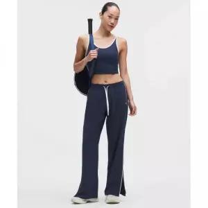 룰루레몬 LULULEMON 코트 라이벌 와이드 레그 트랙 팬츠 *아시아 핏 CLBL WHT LW5IY1A-068898 241074