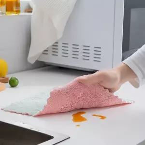 벨벳행주M 양면 극세사행주 손걸레 행주 색상랜덤 만능타올 손걸레