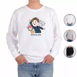 [골드스마일]맨투맨 전색상 소확행 힐링 직장인 회사생활 b6