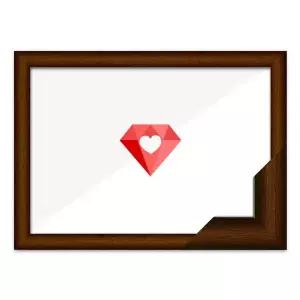 50x100 고급형 보석십자수 패브릭형 액자 (우드 브라운) (아크릴