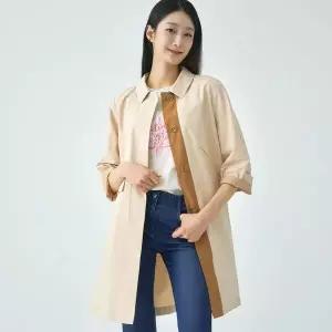 [하프클럽/지센](2컬러) 스탠카라 A라인 플랩 코트 LCCAO335