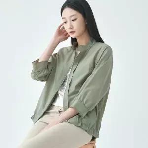[하프클럽/지센](3컬러) 수피마코튼 셔링밴드넥 숏 코트 LCCAO422