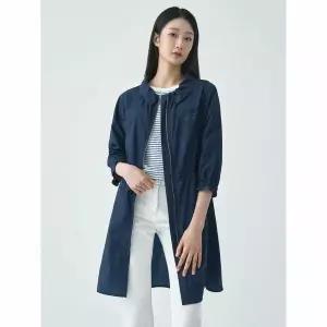 [하프클럽/지센]여성 스판 셔링스탠카라 롱 코트 LCCAO426_NA