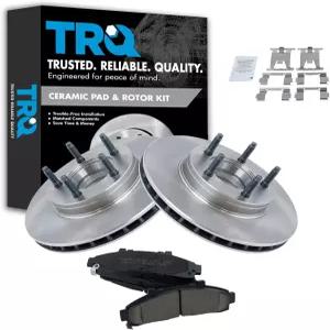 TRQ 전면 세라믹 브레이크 패드 및 로터 세트는 95-97 포드 레인저 4WD 4륜 ABS 마쓰다 B4000 4 95-96
