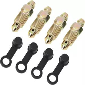 모터사이클 브레이크 마스터 실린더 안정적인 PARSLUCK 4Pcs M10x1mm 밴조 볼트 블리더 스크류 캡 포함