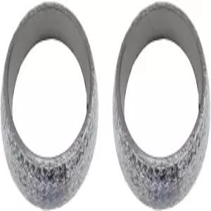 비트위 2PCS 48mm 자동차 배기 매니폴드 개스킷 교체 플랜지 씰 머플러 링 흑연 구조 도넛 SUV 트럭 RV용