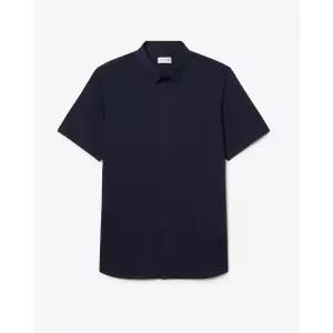 매장정품 라코스테 브랜드관 26SS(남성) 슬림핏 이지케어 기능성 반팔 셔츠 CH2351-56 HDE(다크네이비) 175