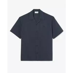 매장정품 라코스테 브랜드관 26SS(남성) 하와이안 카라 시어서커 반팔 셔츠 CH2355-56G 4CI(차콜그레이) 17