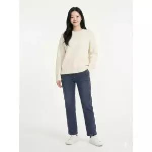 [하프클럽/크로커다일레이디]네이비 나일론 밴딩 일자핏 데님팬츠 CLCSDP101