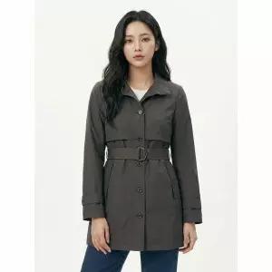 [하프클럽/올리비아하슬러]카키 스트랩 포인트 클래식 코트 OHCSCT102