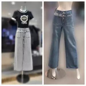 에고이스트 포켓 포인트 와이드 데님 팬츠 ER2DP861_DG