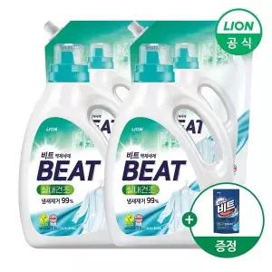 [비트] 실내건조 액체세제 용기 2.8L 2개+리필 1.8L 2개+겸용300g 제공 (일반드럼 겸용)..