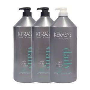 케라시스 두피 쿨링 샴푸 1500ml x2 + 컨디셔너 1500ml (대용량)
