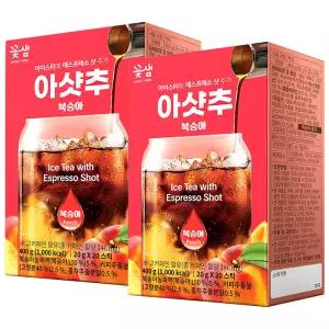 꽃샘 아샷추 복숭아 20T x 2개 / 액상차 액상스틱 음료