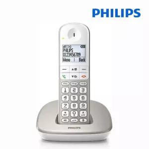 필립스 디지털 무선 전화기 1.7GHz XL490+AA건전지20개