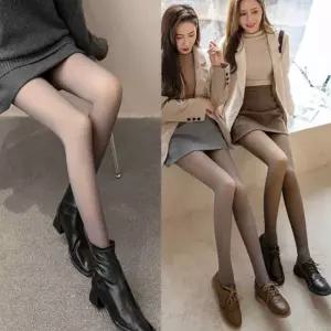 멀티 힙 복부 다리 라인 보정 착시 스타킹 여자 블랙 스킨 겨울 털스타킹 듀얼 가을