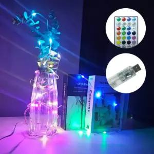 LED 5V USB 리모컨 큐빅 파노라마 50구 겨울조명 인테리어전구 파티장식