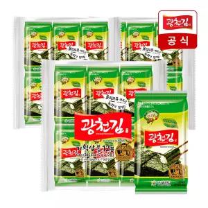 [광천김] 올리브유 녹차 도시락김 5g 3봉x12팩 36봉