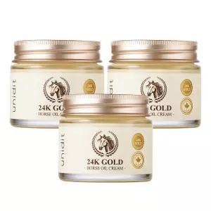 24K 마유 크림 리얼 골든 컴플렉스 보습 미백 탄력 크림 70ml 3개