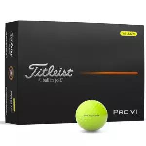 타이틀리스트 PRO V1 골프공 2025년형 옐로우 3피스 1더즌 12구 투어볼