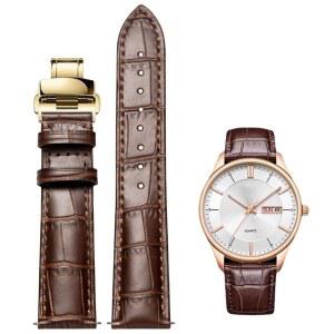니종라이 퀵 릴리스 정품 가죽 배포 시계 밴드 이탈리안 악어 그레인 엠보싱 송아지 14mm ~ 24mm 럭셔리 비즈니스 캐주얼 유니버설 교체 스트랩 남성 여성