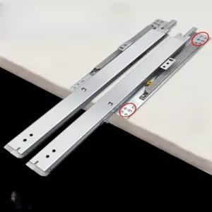서랍 언더레일 슬라이드 10인치 2개 레일 25cm 3단 가구 고하중 댐핑 고중량 댐퍼
