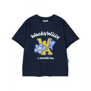 WACKY WILLY 우먼스 키키 앤 릴리 스? 반팔티셔츠 다크네이비 303294