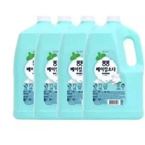 퐁퐁 주방세제 베이킹소다 3000ML 4개