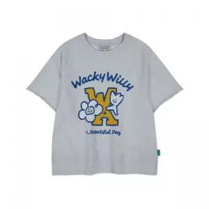 WACKY WILLY 우먼스 키키 앤 릴리 스? 반팔티셔츠 라이트그레이 303221