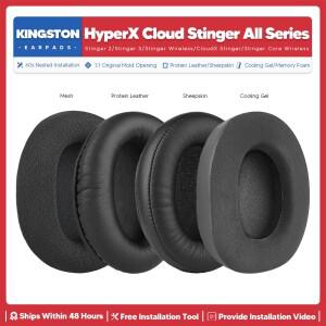 [호환품]교체용 이어 패드 HyperX Cloud Stinger S 2 코어 무선 헤드폰 액세서리 헤드셋 쿠션