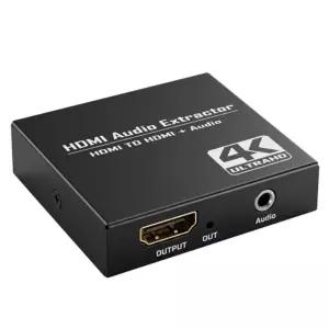 4K HDMI 오디오 추출기 영상 음성 분리 변환 사운드 컨버터 AUX 스피커 이어폰 헤드셋