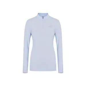 아이더 EIDER POP 하이브리드 여성 냉감 긴팔 짚업 티셔츠 ICE 블루 528386