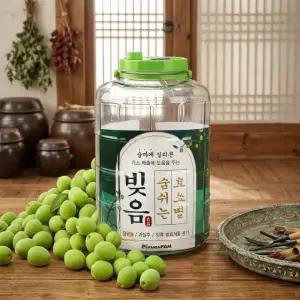 숨쉬는 효소병 담금주 매실 유리병 3L 5L 8L 발효 용기