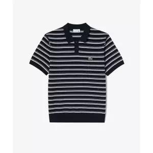 라코스테 LACOSTE 남성 멀티 스트라이프 부클 믹스 반팔 스웨터 폴로 셔츠 PH578E-56G 166 P