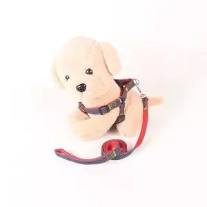 소형견 하네스 강아지 리드줄 반려견 산책줄 애견 가슴줄 목줄 산책용 세트 용품 길이 조절 안전 잠금 메탈