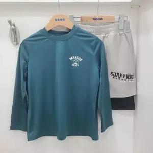 [에스핏]퀵드라이 래쉬가드 4부 세트 WH/SJZ304MKWH02_US